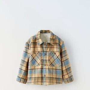 Zara Boys Plaid Overshirt